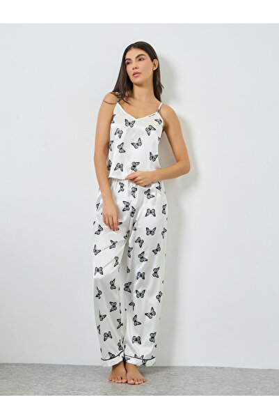 INENEMIS By Styli Butterfly Print Cami with Shorts and Pyjama Set