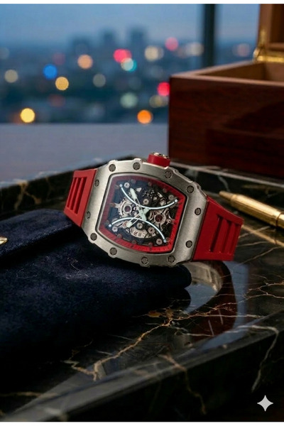 SPECTRUM PREMİUM Spectrum Silicone Cord Rainbow Series Unisex Wristwatch with...