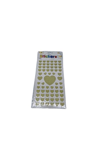 decotoys Sticker inimioare auriu