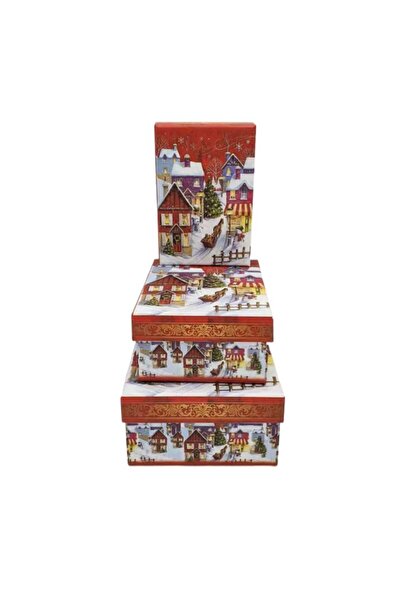 decotoys Cardboard gift boxes 3/set Christmas