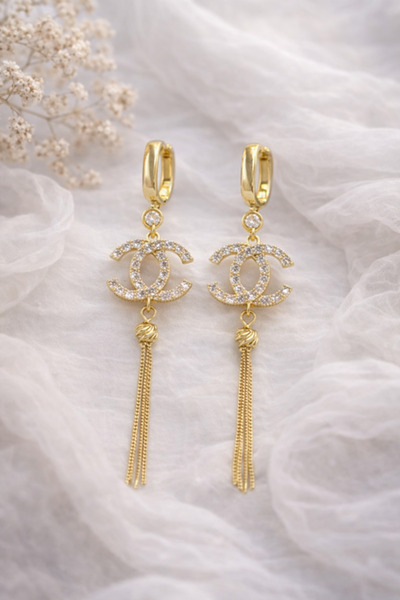 Inovius Cercei eleganti, Cupru Placat cu Aur - LMG4025