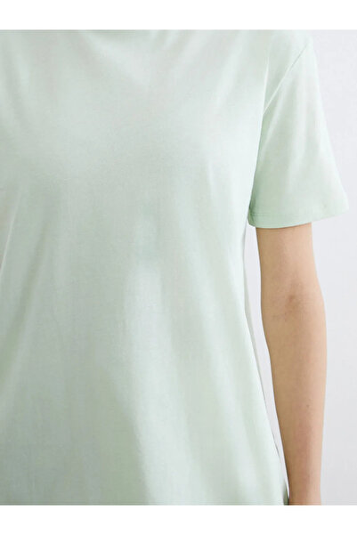 LC Waikiki Green Crew Neck Women's Tunic