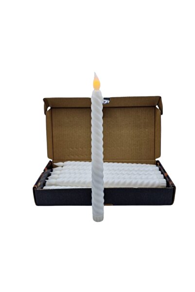 decotoys Lumanari led 12/SET albe 27cm
