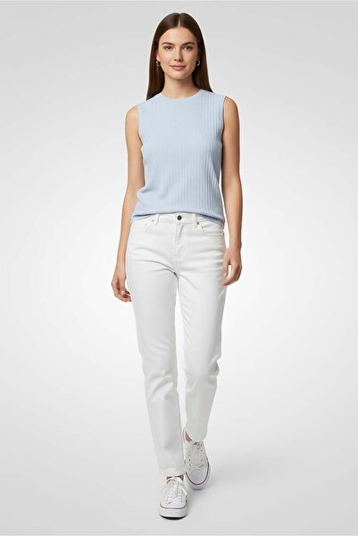 NAH/ Studio Women Crew Neck Sleeveless Textured Tank Top, Light Blue