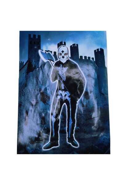 decotoys Costum schelet Halloween