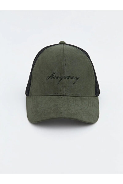 LC Waikiki Khaki Text Embroidered Men's Cap Hat