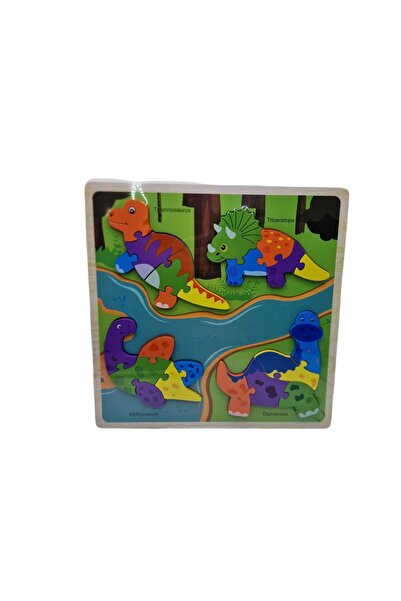 decotoys Puzzle Lemn dino