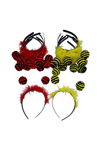 decotoys Bentiță textil Albinuță si Gărgărița 12/set