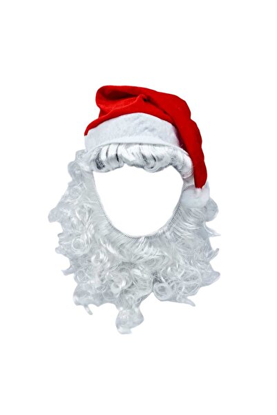 decotoys Caciula Mos Craciun cu barba