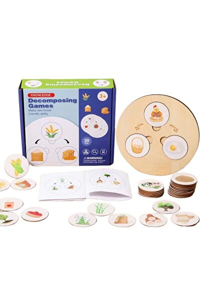 decotoys Puzzle lemn forme geometrice