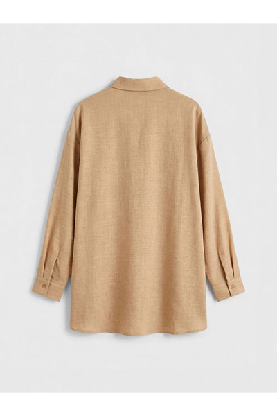 LC Waikiki Beige Loose Fit Women's Shirt Tunic