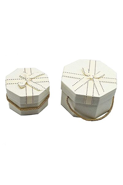 decotoys Cutie carton hexagonala 2/set alba