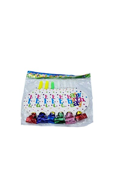 decotoys Suflatori colorate party 6/set
