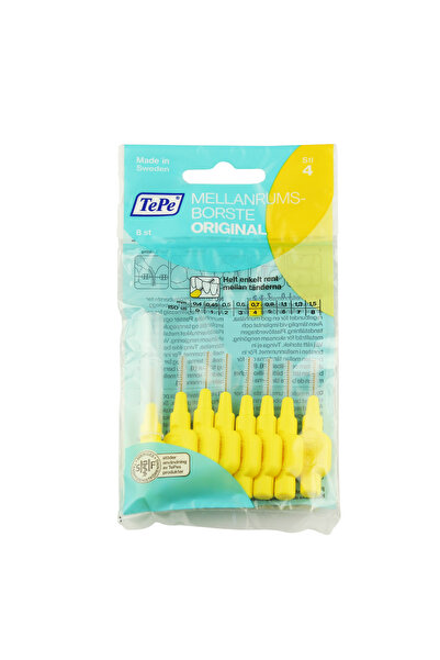TePe Оригинални интердентални четки 4 жълти (0,7 мм) 8 бр.