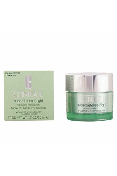 Clinique Superdefense Cremă hidratantă de noapte pentru ten uscat/mixt 50 ml