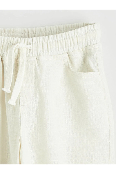 LC Waikiki Pantaloni Ecru Slim Fit pentru băieți