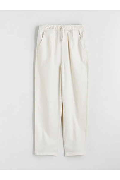 LC Waikiki Pantaloni bej pentru băiat cu talie elastică