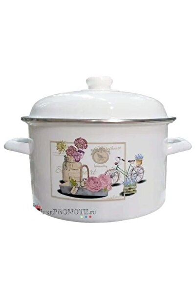 BRIO Enamel Pot with Lid, Capacity 2.7 L, Induction Base, Model Romance