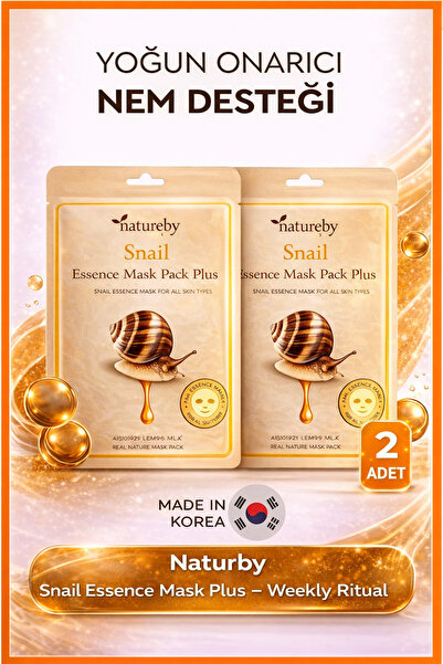 Natureby Seoul Snail Essence Mask Plus- Weekly Ritual (2'li Set)