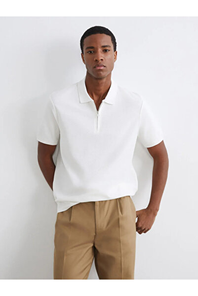 LC Waikiki Ανδρικό μπλουζάκι από χτενισμένο βαμβάκι με λαιμόκοψη πόλο σε χρώμ...