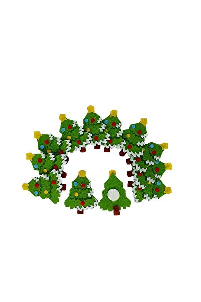 decotoys Figurina din fetru pentru brad 50/set