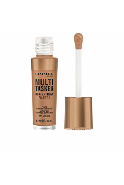 RIMMEL LONDON Multi Tasker Primer, Highlighter + Glow Booster (005 Medium) 30 ml