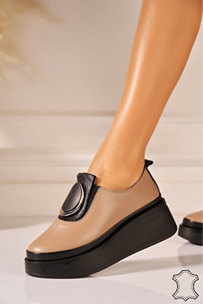 Joana Αθλητικό παπούτσι Nyasia Khaki από Γνήσιο Δέρμα 36