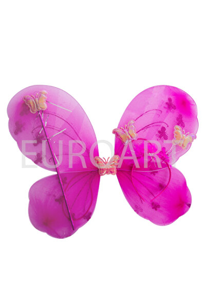 decotoys Aripi textil roz 3/set fluturi