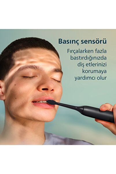 Philips Sonicare 3100 Şarjlı Diş Fırçası Siyah, 14 Gün Şarj , 3 Hız Ayarı, Seyahat Kabı, HX4033/32