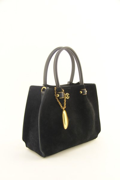 QUB CLUB Women's Modern and Spacious Genuine Leather Shoulder Bag
