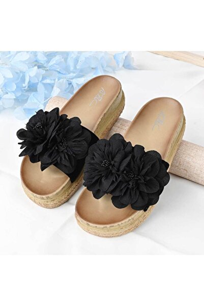 Tmall Women's Casual Slippers, Made of ecological suede, PD1089, Black