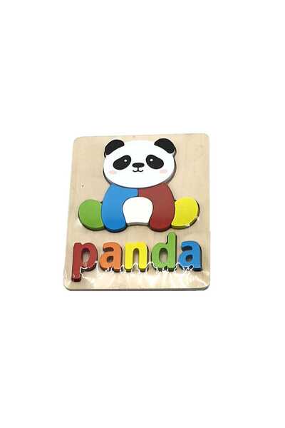decotoys Puzzle lemn 3D urs panda