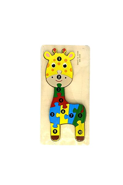 decotoys Puzzle lemn girafa