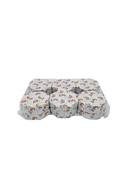 decotoys Hexagon cardboard box 6pcs S