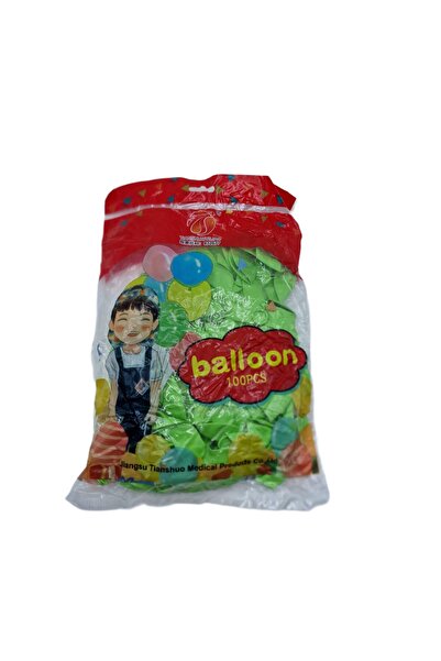 decotoys Green latex balloons 100/set