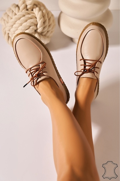 Joana Loafers din piele naturală pentru femei, kaki, 38