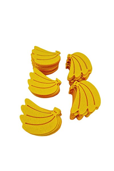 decotoys Figurina fetru banane 50/set