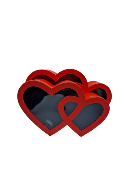 decotoys Heart cardboard box 2/set