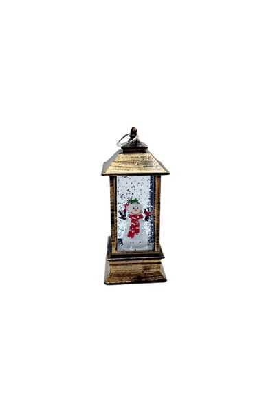decotoys Felinar cu led de craciun H 13cm