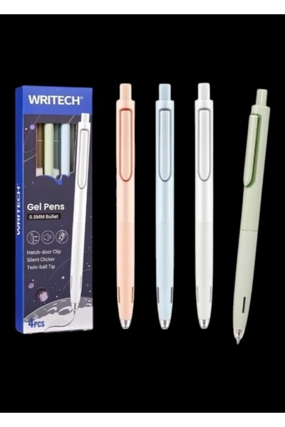 SEYFİKİRTASİYE Writech gel pen set, 4-pack, blue ink, w-0154, up silent mecha...