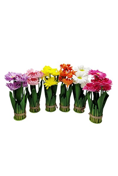 decotoys Buchet din flori artificiale 5 Gerbera 6/set