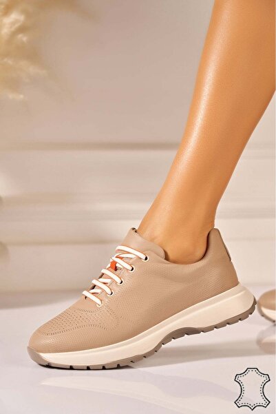 Joana Sneakerși Anvay pentru bărbați, din piele kaki, mărimea 40