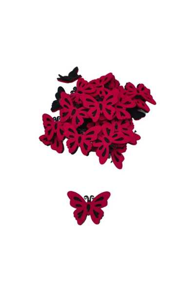 decotoys Figurina fetru fluture 50/set