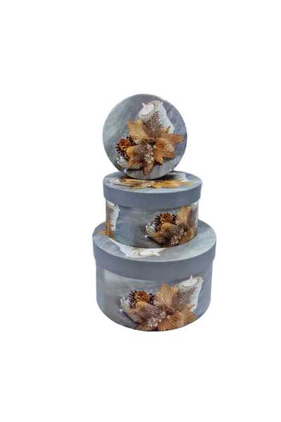 decotoys Cutie carton rotunda 3/set Craciun