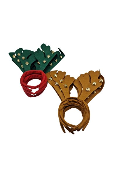 decotoys Bentița coarne de ren cu zurgălăi 12/SET