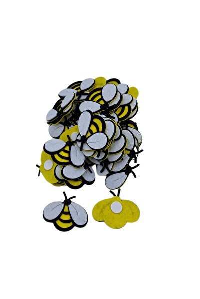 decotoys Figurina fetru albina 50/set