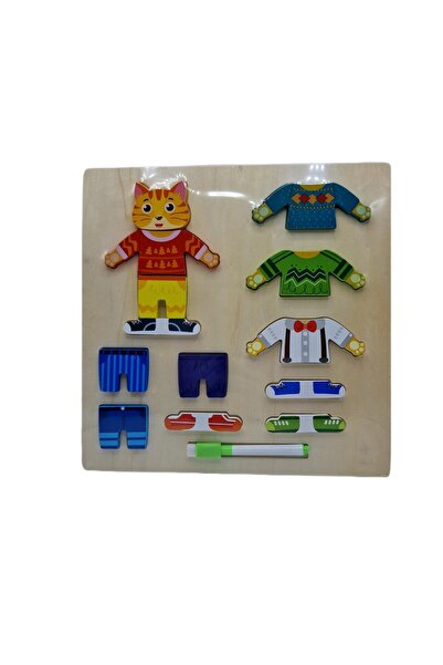 decotoys Puzzle lemn pisica