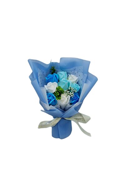 decotoys Buchet din flori artificiale 9 trandafiri