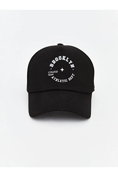 LC Waikiki Μαύρο ανδρικό καπέλο Brooklyn με τύπωμα