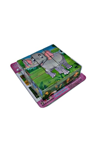 decotoys Puzzle lemn cub animale
